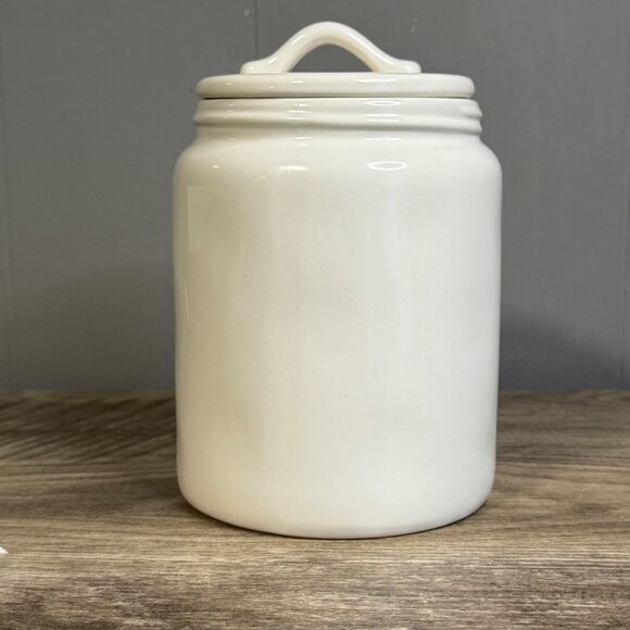Rae Dunn Artisan Collection White Ceramic "Sweets" Jar With Lid - Picture 3 of 10